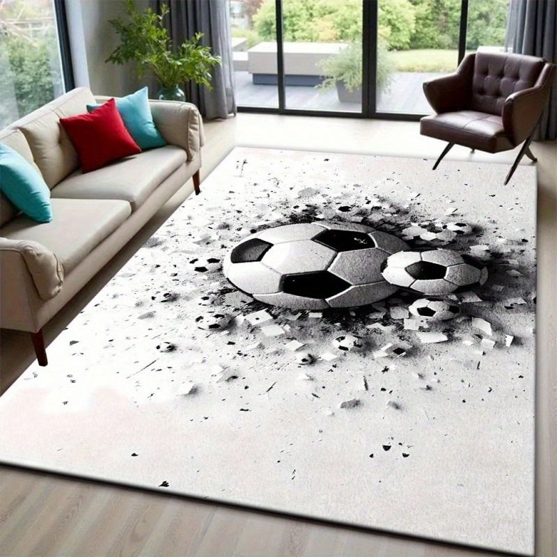 Commercial Printing & Packaging Pvt Ltd - Broken Soccer Print Large Area Rug