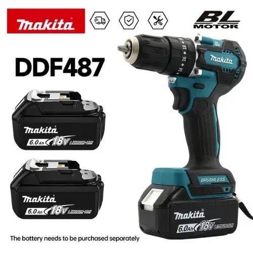Makita Drill Ddf484 - Makita 100%Original DDF487 Cordless Driver Drill
