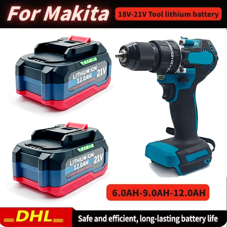 Makita Drill Ddf484 - 18V 21V 12.0Ah Rechargeable Lithium Battery