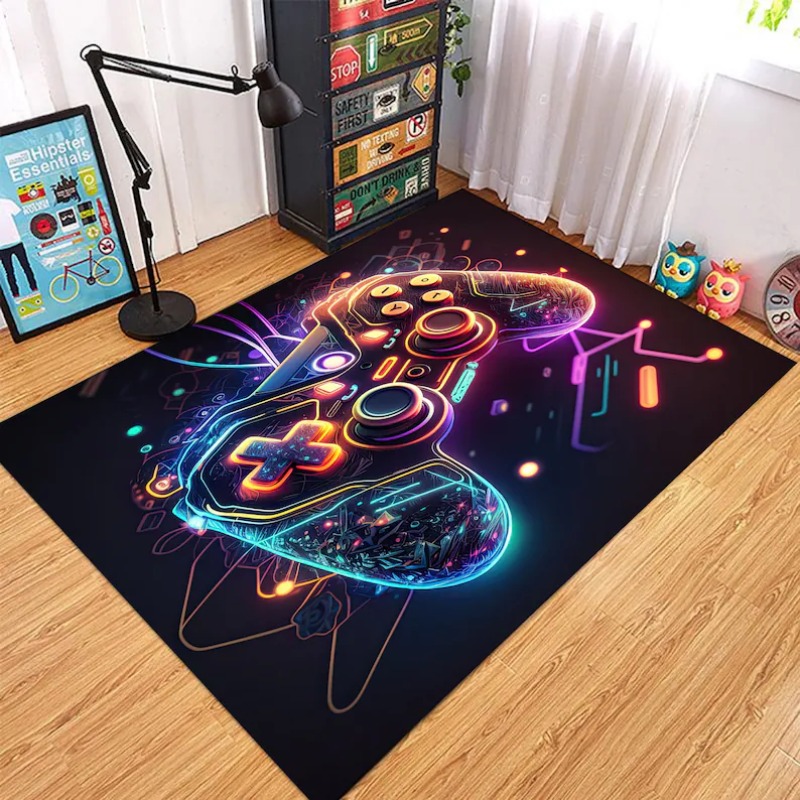 Commercial Printing & Packaging Pvt Ltd - Neon Glow Game Controller Area Rug