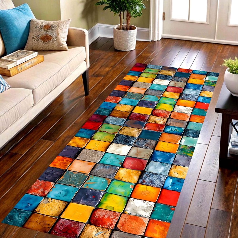 Mosaic Color Tile Long Runner  - đánh giá và giá Commercial Printing House