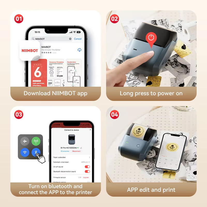 Niimbot B1/B1PRO Label Printer - đánh giá và giá Commercial Printing Network