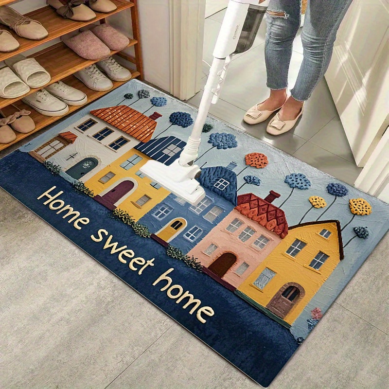 Home Sweet Home Flannel Doorma - đánh giá và giá Commercial Printing House
