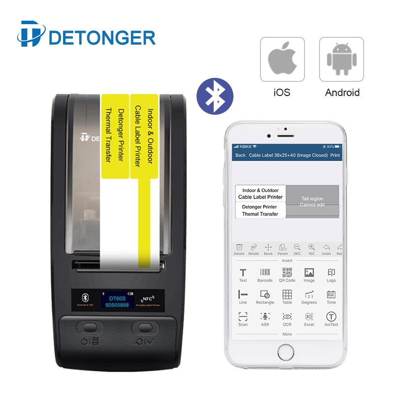 DETONGER Di Động In Chuyển Nhi - đánh giá và giá Commercial Ribbon Printing Machine