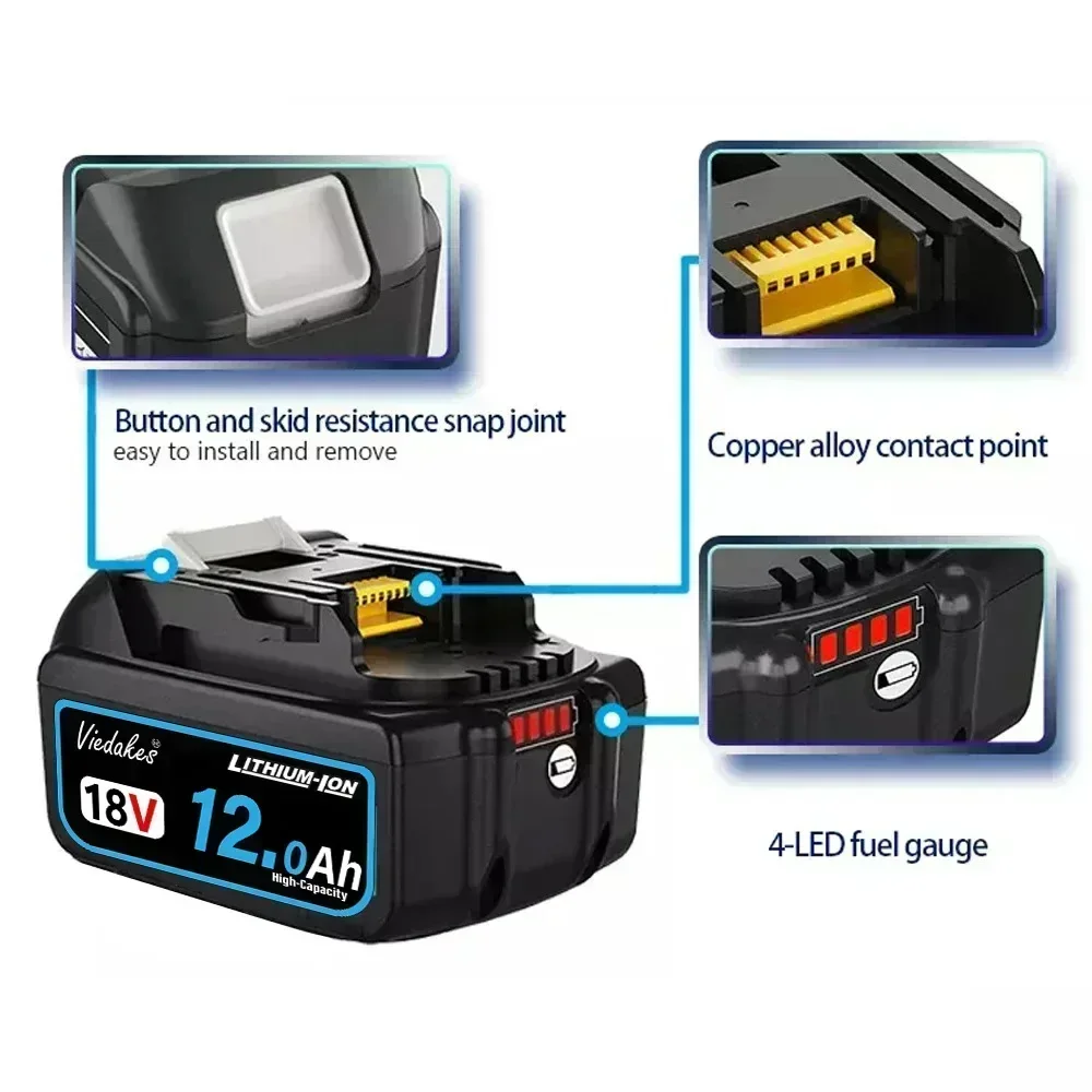 For Makita 18V Battery 12.0Ah  - đánh giá và giá Makita Drill Ddf484