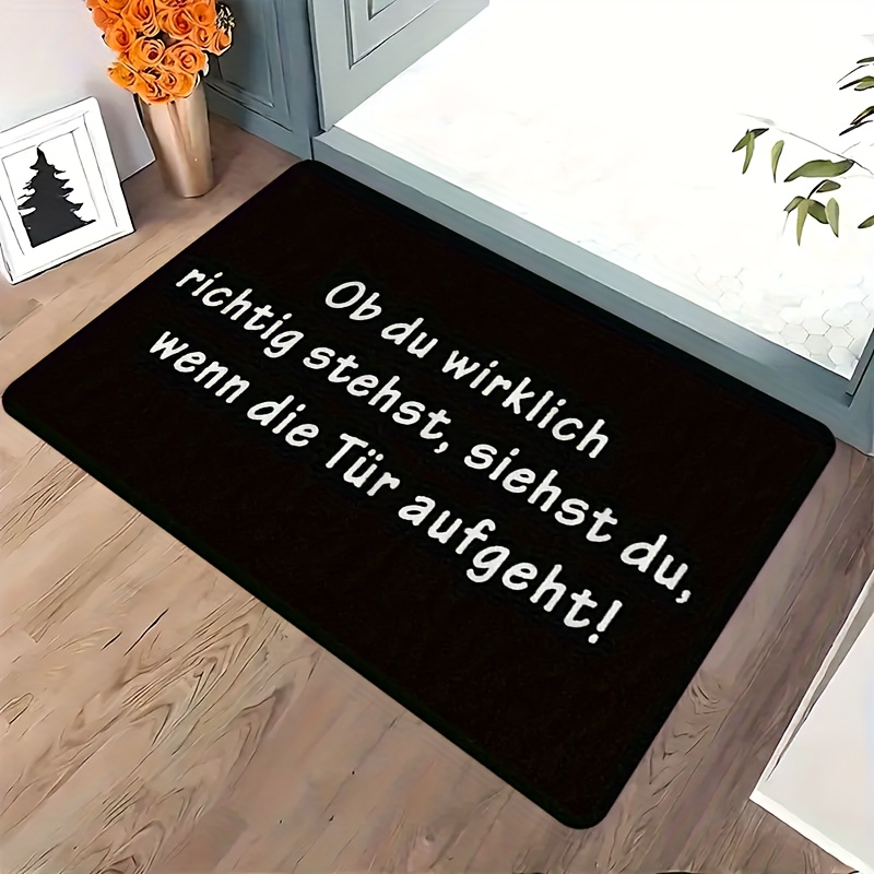 German Quote Flannel Doormat B - đánh giá và giá Commercial Printing House
