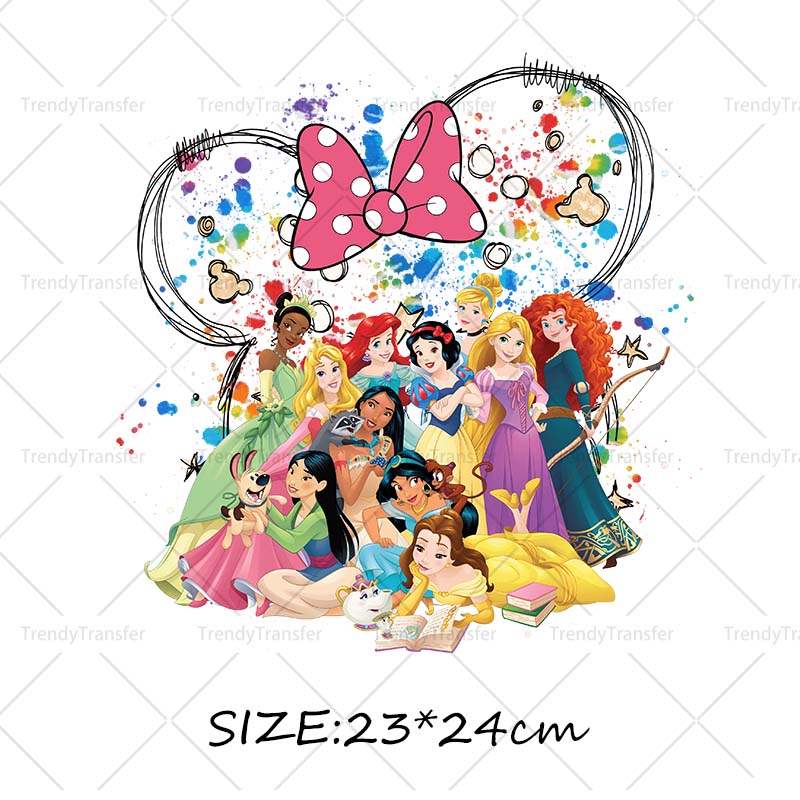 Watercolor Mouse Ear Princess  - đánh giá và giá Printable Heat Transfer Vinyl