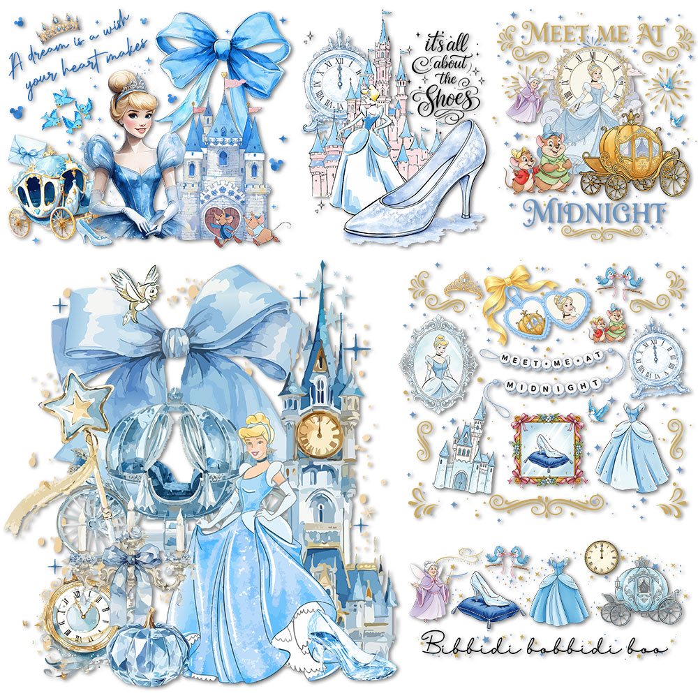 Cinderella Crystal shoes Iron  - đánh giá và giá Printable Heat Transfer Vinyl