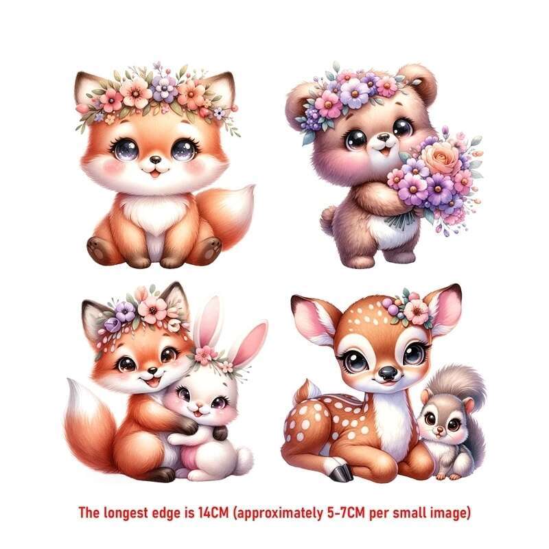 14CM Suit Cute Flower Animal F - đánh giá và giá Printable Heat Transfer Vinyl