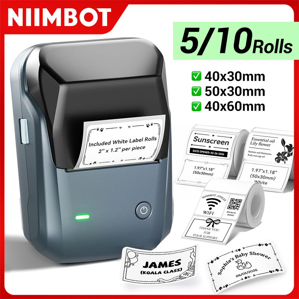 Niimbot B1 Printer Thermal Blu - đánh giá và giá Commercial Printing Network