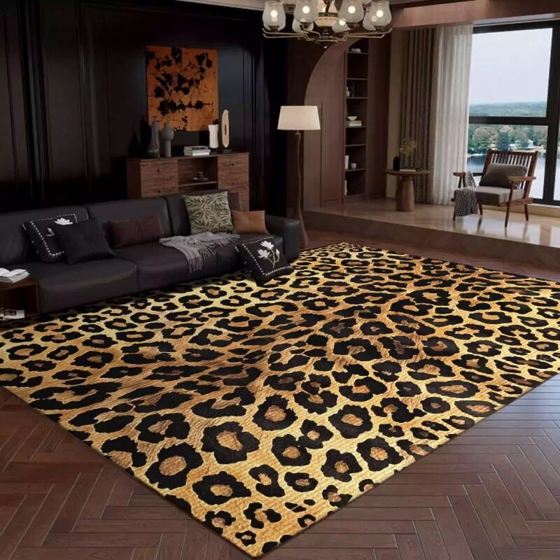 Retro Leopard Print Living Roo - đánh giá và giá Commercial Printing Online