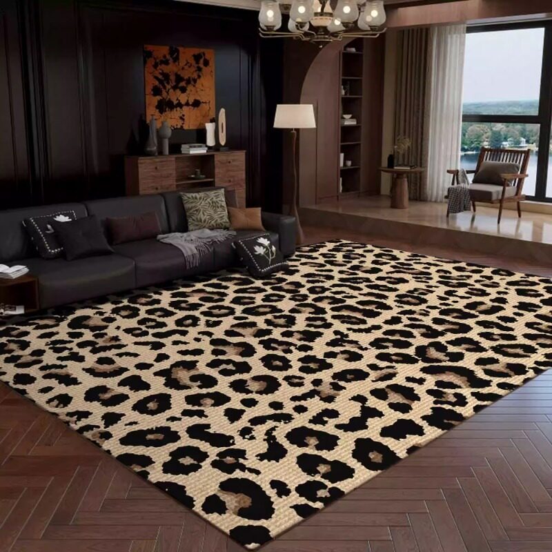 Retro Leopard Print Living Roo - đánh giá và giá Commercial Printing Online