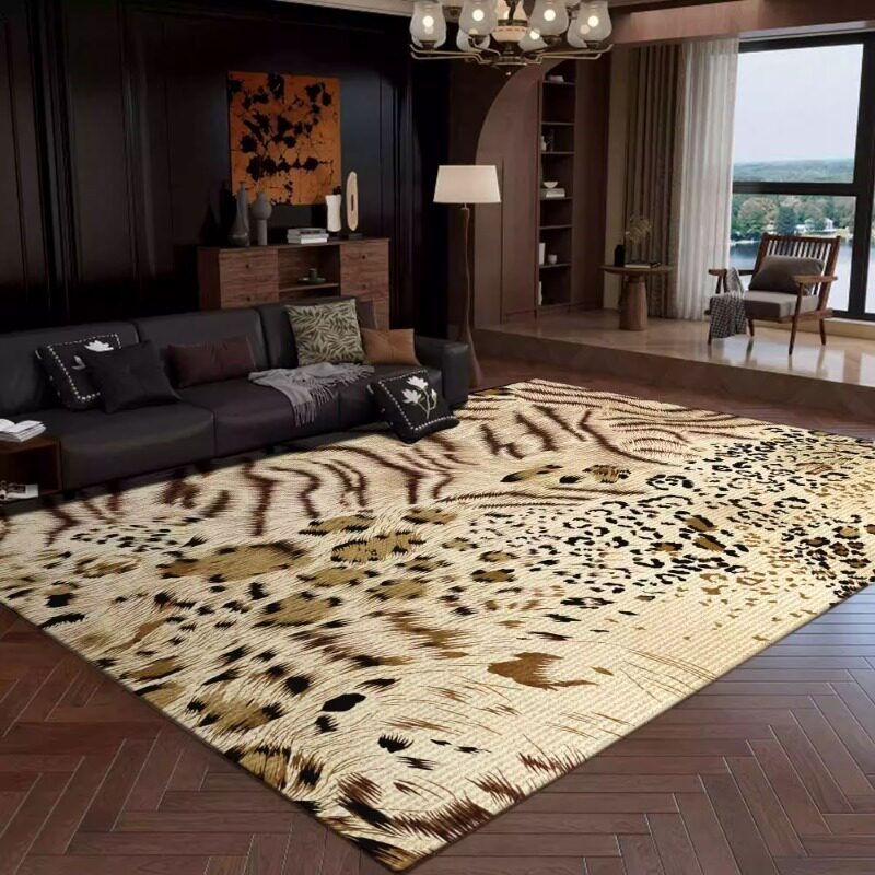 Retro Leopard Print Living Roo - đánh giá và giá Commercial Printing Online