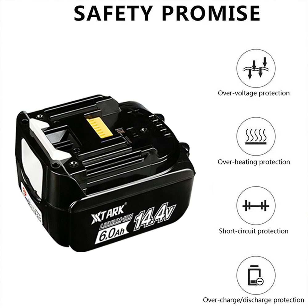 14.4V 6000mAh Li-ion Battery R - đánh giá và giá Makita Drill Hp1640