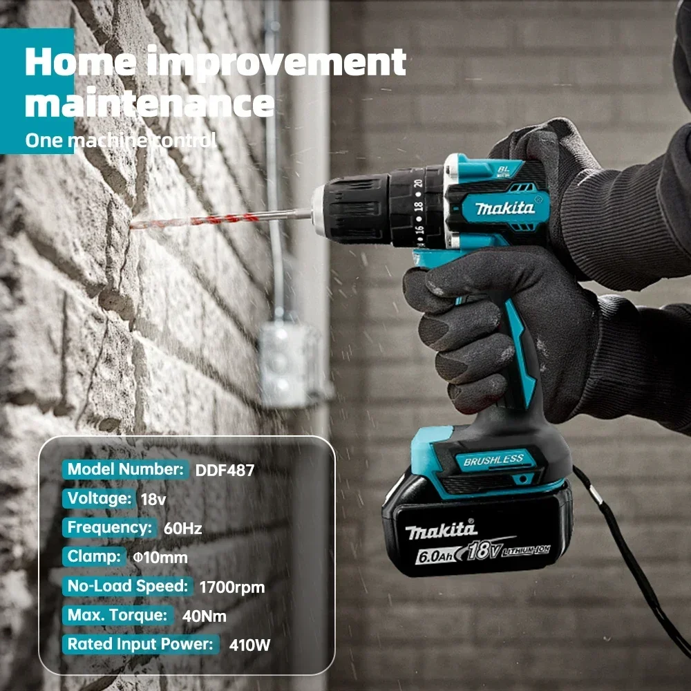 Makita DDF487 Brushless screwd - đánh giá và giá Makita Drill Ddf484